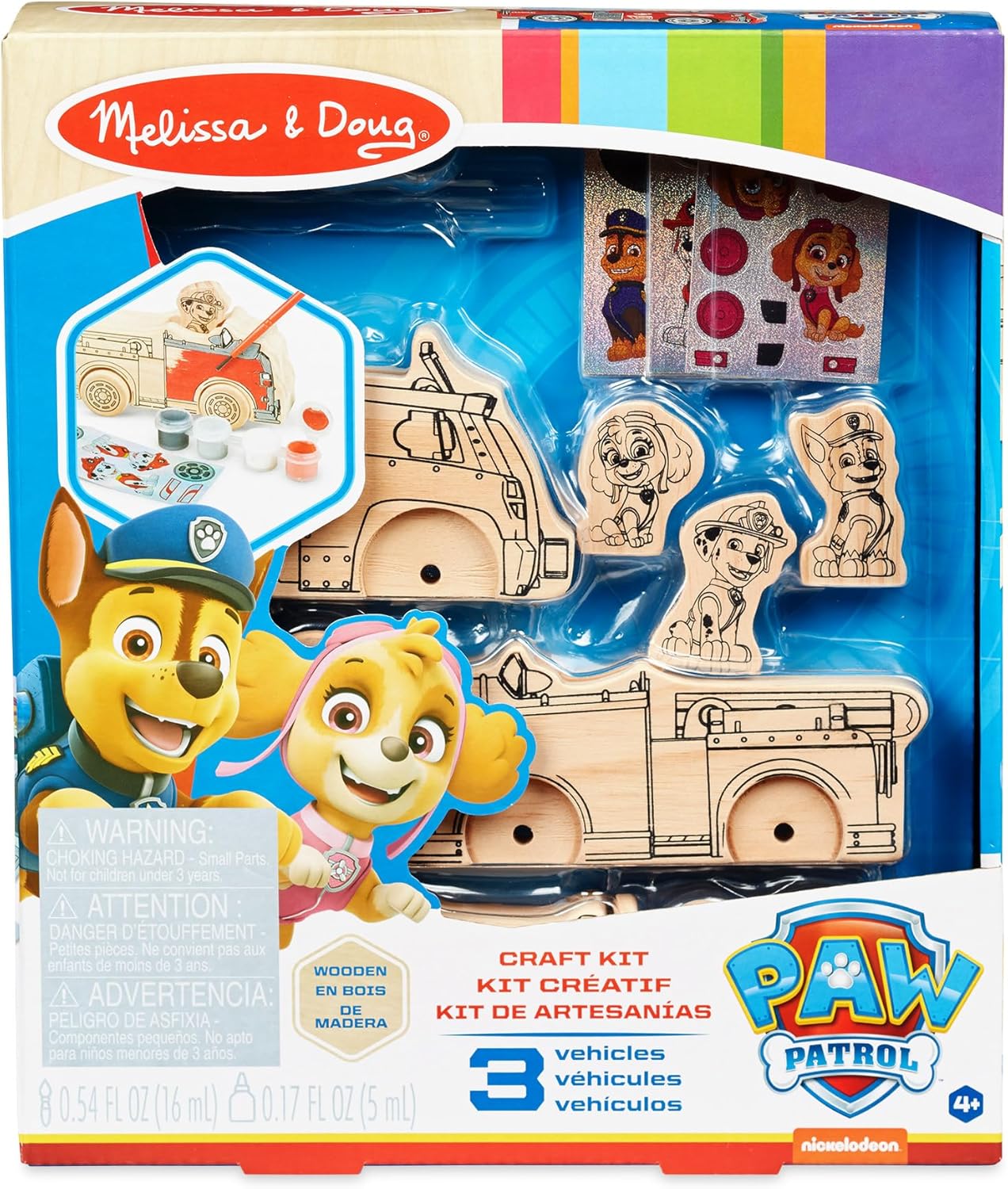 Melissa & Doug PAW Patrol Wooden Vehicles Craft Kit